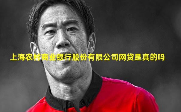上海农村商业银行股份有限公司网贷是真的吗
