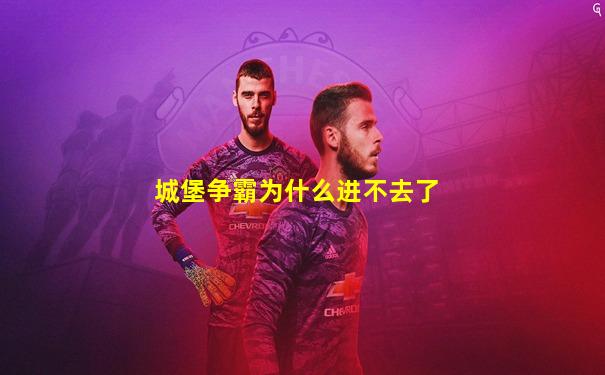 城堡争霸为什么进不去了