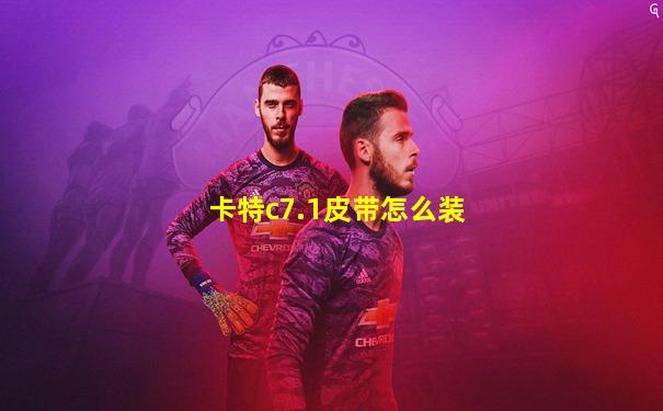 卡特c7.1皮带怎么装