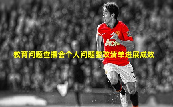 教育问题查摆会个人问题整改清单进展成效