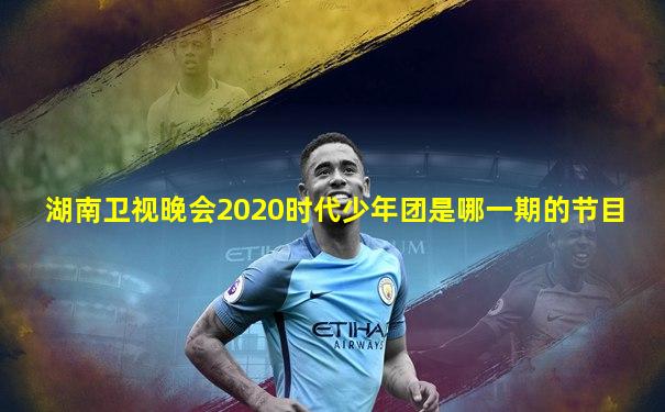湖南卫视晚会2020时代少年团是哪一期的节目
